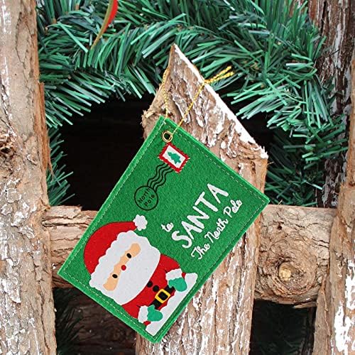 חג המולד קלאסי מעטפות חג מולד שקיות כרטיס סנטה קישוטי עץ חג המולד קישוטים לחג המולד תליון חג המולד וילון חרוזי קריסטל