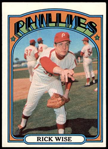 1972 Topps 43 Rick Wise Philadelphia Phillies Ex Phillies