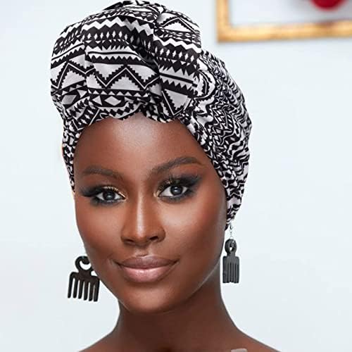 ראש טורבן ראש עטיפות לנשים אפריקאיות צעיף שיער ארוך צעיף חיג'אב כיסוי ראש כיסוי ראש אביזרי שיער