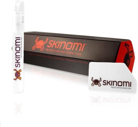 Skinomi Techskin סיבי פחמן שחור מגן על גוף מלא מגן התואם לטבליות Vizio