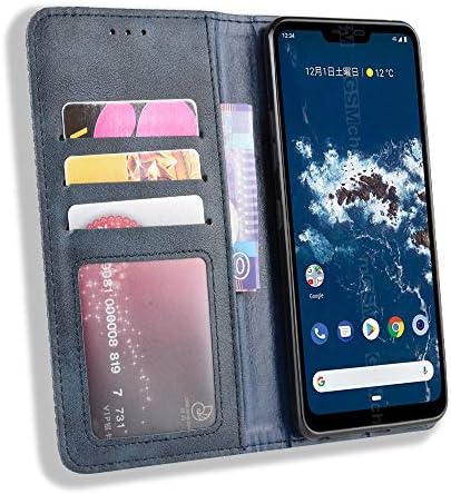 Insolkidon תואם ל- LG Android One X5 Case עור כיסוי גב טלפון טלפון מגן על מעטפת הגנה על סגנון עסקי עם פונקציית Stand ו- Wake Up Case