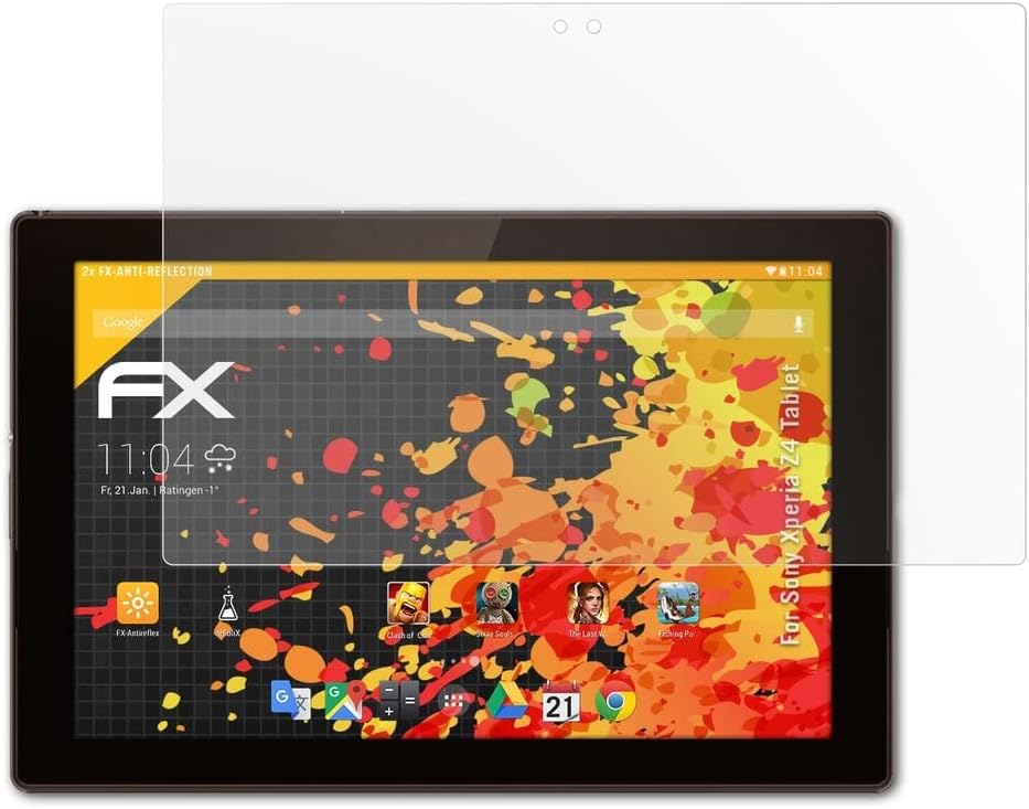 מגן המסך של אטפולקס התואם לסרט הגנת המסך של Sony Xperia Z4, סרט מגן FX אנטי-רפלקטיבי וסופג זעזועים