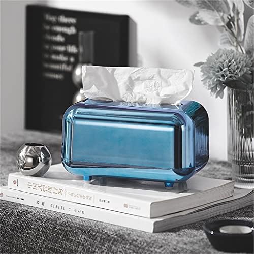 קופסאות רקמות כחולות של לוקו אחסון מפית מחזיק נייר מארגן מארגן קישוט מלאכת שולחן עבודה מחזיק רקמות קופסת רקמות מטבח