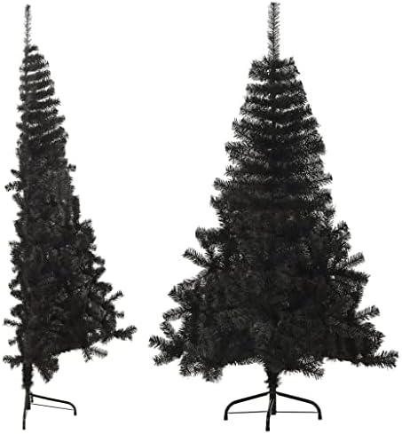 עץ חג המולד של חצי, עץ חג המולד הסואלי הריאליסטי שחור לאורך זמן רב לבית לקישוט לחדר שינה