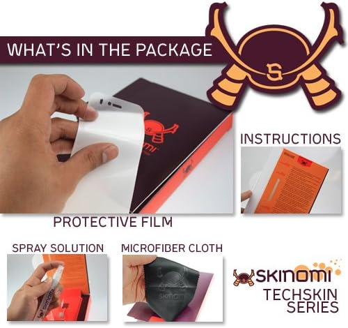 Skinomi גוף מלא מגן עור תואם לספר שנאי ASUS T100 TechSkin כיסוי מלא סרט HD Slue