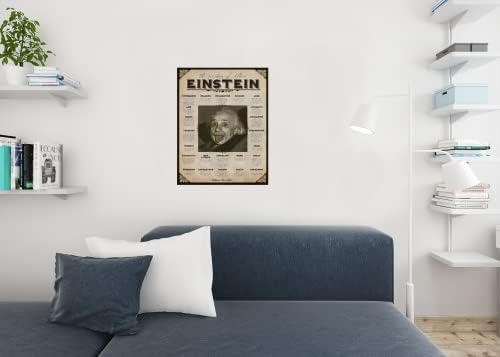 חוכמתו של אלברט איינשטיין ציטוטים מפורסמים קיר מגניב פוסטר הדפסת אמנות 24x36