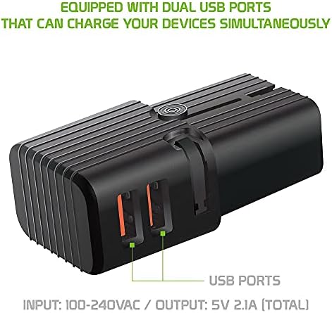 מתאם USB אוניברסלי כפול עובד עבור מרצדס 2020 GLS450 עבור כוח עולמי ונסיעות בין ארהב/האיחוד האירופי/CN/AUS/NZ/בריטניה