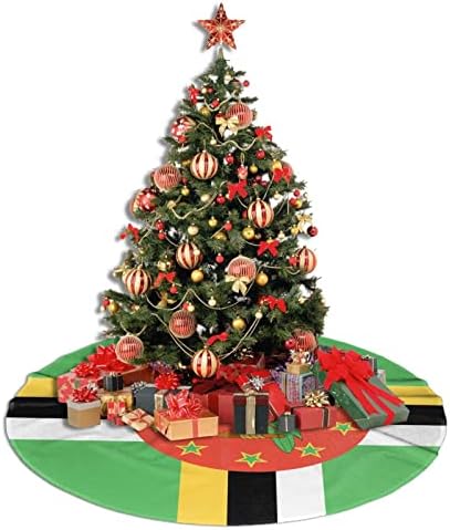 חצאית עץ חג המולד, דגל 30-48 אינץ 'של מחצלת עץ דומיניקה לקישוטים לחג המולד קישוטים למסיבות חג