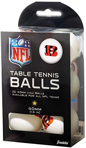 קבוצת הספורט של פרנקלין כדורי טניס שולחן מורשים - כדורי טניס של צוות NFL - סמלי לוגו וצבעים רשמיים של צוותים - אביזרי תא זנב NFL מהנים