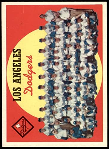 1959 Topps 457 Dodgers Team Ralis