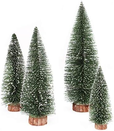 ארז עץ שולחן עבודה קטן חג המולד לחג המולד מיני עץ עץ לבן מקל עיצוב הבית זוגות קישוט חג המולד הראשון