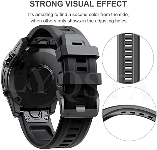 סיליקון רשמי של Houcy 26 22 ממ מהיר שחרור מהיר שעון כף היד עבור Garmin fenix 7 7x 6 6x 5x 5 3 HR Watch Smart Watch Easyfit להקת שורש כף היד