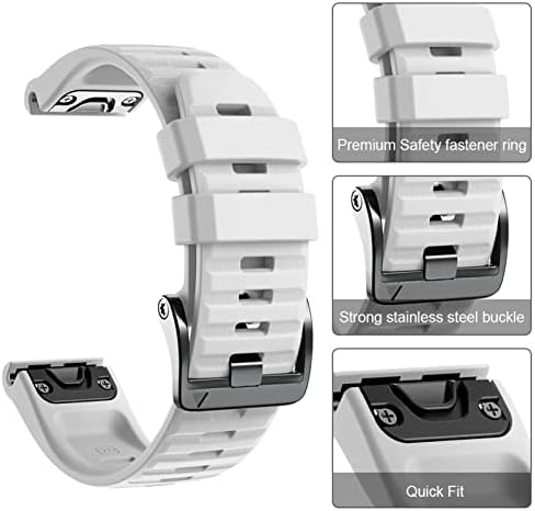 Onecm silicone Quick Release Strap band רצועת Garmin Fenix ​​7x 7 6x Pro Watch EasyFit Band Band 26 22 ממ רצועה