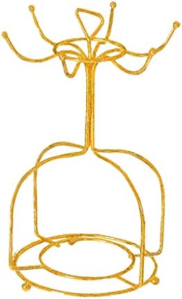 מטבח השיש עם ידית עץ סגנון צלחת קפה ספל מחזיק 6 וו זהב מסעדה בית ארגונית