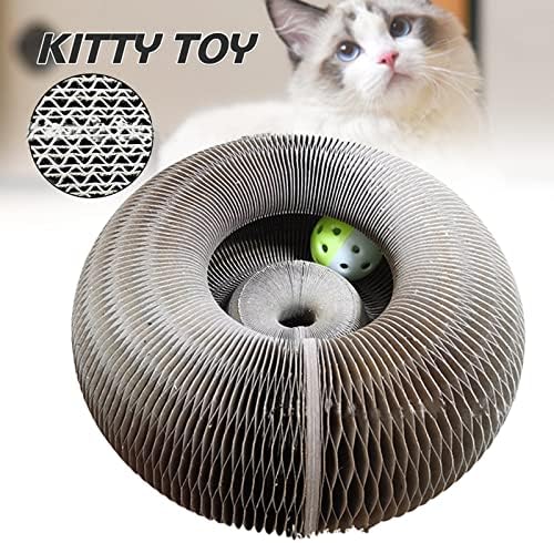 גלי קסם איבר חתול מגרד לוח חתול קן מתקפל עיוות ללבוש עמיד טופר טיפוס מסגרת צעצוע