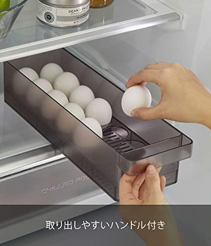 מגדל יאמאזאקי 5765 מגש ביצים למקרר, 14 ביצים, שחור, שרף נ. ב., ליטר 37.5 על וואט 11 על שעה 8.2 ס מ, מחזיק ביצים